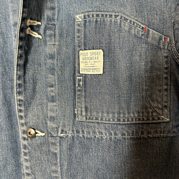 Polo Sport Ralph Lauren Workwear Vintage Denim jacket - Picture 2 of 6